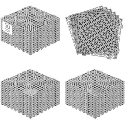 Vevor Baldosas de Drenaje Grises - 12x12 pulgadas, 50 piezas Vevor Baldosas de Drenaje Grises - 12x12 pulgadas, 50 piezas