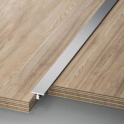 Raouoae Perfil De Transición En T Para Suelos Laminados Y Parquet, Umbral De Puerta 100cm, Paquete De 3, Riel Sin Juntas Para Transición De Suelos, Borde De Puerta Y Umbrales(Herr grau,Breite: 6mm) Raouoae Perfil De Transición En T Para Suelos Laminados Y Parquet, Umbral De Puerta 100cm, Paquete De 3, Riel Sin Juntas Para Transición De Suelos, Borde De Puerta Y Umbrales(Herr grau,Breite: 6mm)
