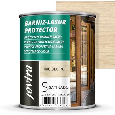JOVIRA PINTURAS - Lasur Protector Satinado - Incoloro - 0.75 L - Acabado madera JOVIRA PINTURAS - Lasur Protector Satinado - Incoloro - 0.75 L - Acabado madera