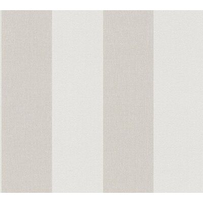A.S. Création Papel pintado autoadhesivo con rayas, color beige, marrón y crema, 0,52 m x 2,5 m, fabricado en Alemania A.S. Création Papel pintado autoadhesivo con rayas, color beige, marrón y crema, 0,52 m x 2,5 m, fabricado en Alemania