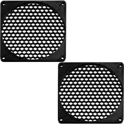 AERZETIX Lote de 2 Rejillas de Ventilador 92x92 mm de plástico Color Negro AERZETIX Lote de 2 Rejillas de Ventilador 92x92 mm de plástico Color Negro