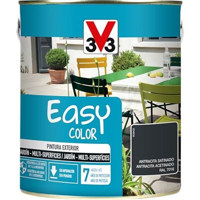 V33 PINTURA EASY COLOR SATINADO ANTRACITE 2,5L V33 PINTURA EASY COLOR SATINADO ANTRACITE 2,5L