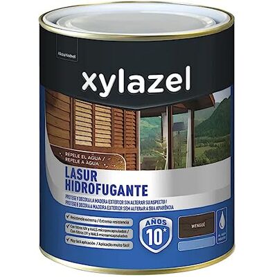 XYLAZEL Lasur Protector Hidrofugante Satinado, Color Wengué, 750 ml XYLAZEL Lasur Protector Hidrofugante Satinado, Color Wengué, 750 ml