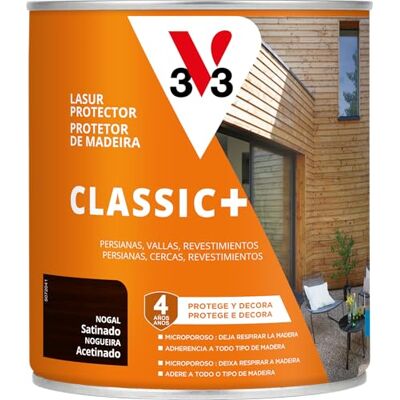 V33 PROTECTOR DECORATIVO DE LA MADERA CLASSIC+ SATINADO NOGAL 750ML V33 PROTECTOR DECORATIVO DE LA MADERA CLASSIC+ SATINADO NOGAL 750ML