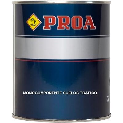 PROA Pintura monocomponente para suelos y garajes. Amarillo RAL 1023. 750 ML. Exterior-Interior. . PROA Pintura monocomponente para suelos y garajes. Amarillo RAL 1023. 750 ML. Exterior-Interior. .