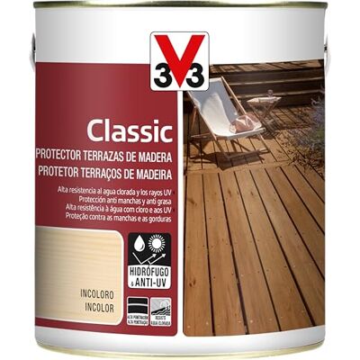 V33 Protector Terrazas De Madera Classic Mate Incoloro 2,5L V33 Protector Terrazas De Madera Classic Mate Incoloro 2,5L