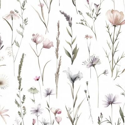 AMIGO Papel Vinílico Adhesivo Floral con Motivos de Flores Silvestres Autoadhesivo para Decorar baños, Armarios, Paredes y Estantes 44x300cm AMIGO Papel Vinílico Adhesivo Floral con Motivos de Flores Silvestres Autoadhesivo para Decorar baños, Armarios, Paredes y Estantes 44x300cm