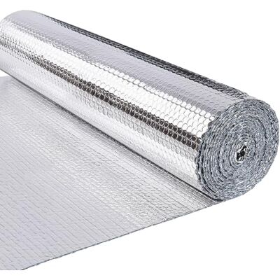 VOUNOT ® Aislante Térmico Reflexivo 10x1 m Aluminio y Burbujas, Lámina Aislante Doble Cara para Frío y Calor 3.2mm, Aislamiento Radiadores para Paredes, Techo, Suelo, Furgonetas, Buhardillas, Garaje VOUNOT ® Aislante Térmico Reflexivo 10x1 m Aluminio y Burbujas, Lámina Aislante Doble Cara para Frío y Calor 3.2mm, Aislamiento Radiadores para Paredes, Techo, Suelo, Furgonetas, Buhardillas, Garaje