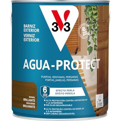 V33 Barniz Exterior AGUA PROTECT Nogal 2,5l V33 Barniz Exterior AGUA PROTECT Nogal 2,5l