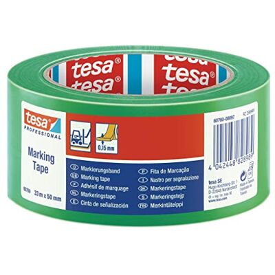 tesa 60760 Cintas Señalización temporal 33m x 50mm Verde tesa 60760 Cintas Señalización temporal 33m x 50mm Verde