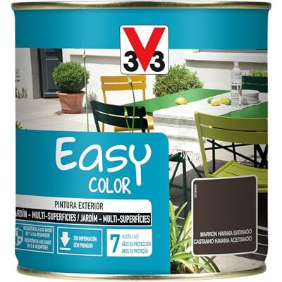 V33 Pintura Easy Color Satinado Marrón Havana 0,5L V33 Pintura Easy Color Satinado Marrón Havana 0,5L