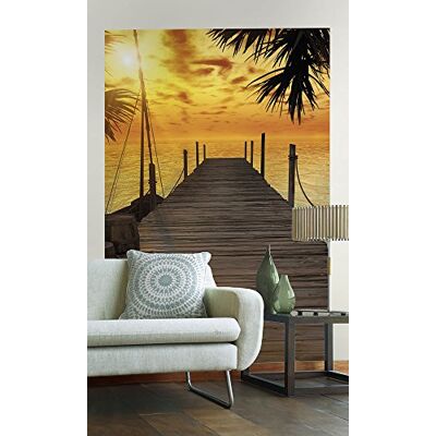 Komar Sunny Decor Póster XXL de fieltro (124 x 184 cm), diseño de la Isla Treasure Komar Sunny Decor Póster XXL de fieltro (124 x 184 cm), diseño de la Isla Treasure