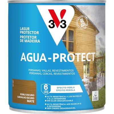 V33 Protector Decorativo de la madera Agua Mate Roble Oscuro 0,75L V33 Protector Decorativo de la madera Agua Mate Roble Oscuro 0,75L