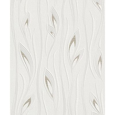 Rasch Papel pintado no tejido de hojas Papel pintado texturizado en blanco y beige para un ambiente exótico Fácil de empapelar y pintar 10,05 m x 0,53 m Rasch Papel pintado no tejido de hojas Papel pintado texturizado en blanco y beige para un ambiente exótico Fácil de empapelar y pintar 10,05 m x 0,53 m