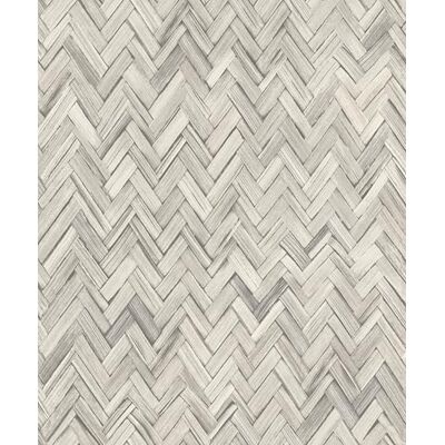 Rasch Beachhouse Papel pintado no tejido con aspecto de madera en espiga en gris claro Rasch Beachhouse Papel pintado no tejido con aspecto de madera en espiga en gris claro