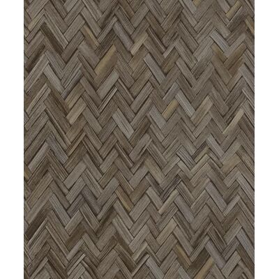 Rasch Beachhouse Papel pintado no tejido con aspecto de madera en espiga en marrón oscuro Rasch Beachhouse Papel pintado no tejido con aspecto de madera en espiga en marrón oscuro