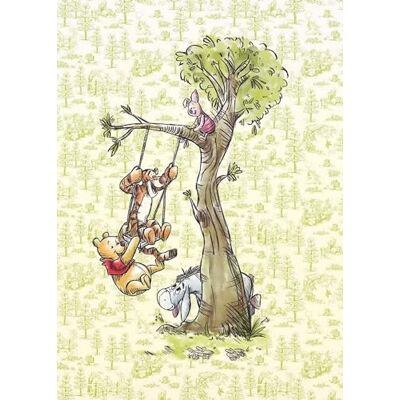 Komar DX4-017 Papel pintado fotográfico (200 x 280 cm, ancho de 50 cm), diseño de Winnie Pooh en la madera Komar DX4-017 Papel pintado fotográfico (200 x 280 cm, ancho de 50 cm), diseño de Winnie Pooh en la madera