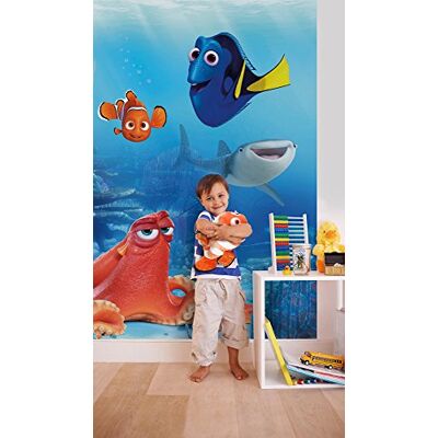 Komar Papel pintado (4 unidades, 184 x 254 cm), diseño de Buscando a Dory y sus amigos, multicolor Komar Papel pintado (4 unidades, 184 x 254 cm), diseño de Buscando a Dory y sus amigos, multicolor