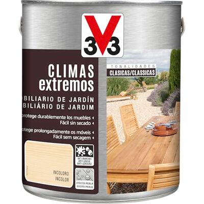 V33 Aceite Teca Climas Extremos Mate Incoloro 2.5 L V33 Aceite Teca Climas Extremos Mate Incoloro 2.5 L
