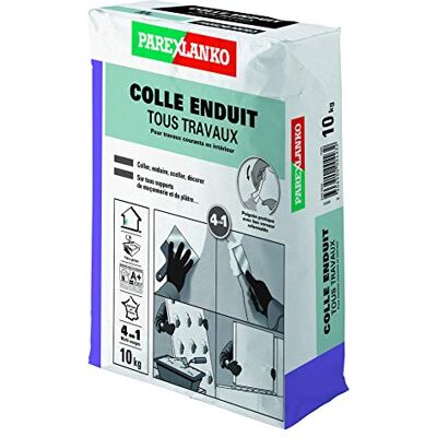 Parexlanko ParexGroup -2807 revestimiento adhesivo para todo trabajo 10 kg 4 en 1 – Reboca, suave, pegamento y montaje – Para paredes interiores – Listo para estropear – Fácil de usar Parexlanko ParexGroup -2807 revestimiento adhesivo para todo trabajo 10 kg 4 en 1 – Reboca, suave, pegamento y montaje – Para paredes interiores – Listo para estropear – Fácil de usar