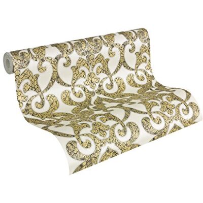 A.S. Création papel pintado Hermitage 9 metálico negro blanco 10,05 m x 0,53 m A.S. Création papel pintado Hermitage 9 metálico negro blanco 10,05 m x 0,53 m