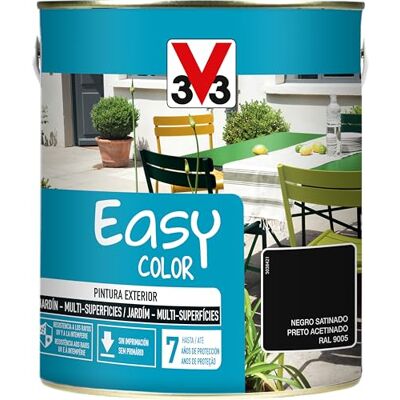 V33 Pintura Easy Color Satinado Negro 2,5L V33 Pintura Easy Color Satinado Negro 2,5L