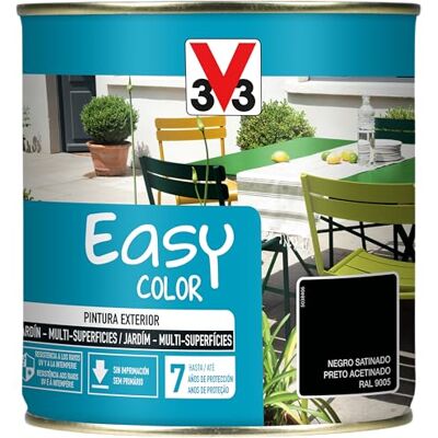 V33 Pintura Easy Color Satinado Negro 0.5L V33 Pintura Easy Color Satinado Negro 0.5L