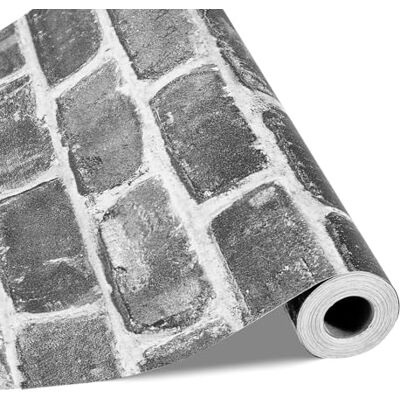 VEVOR Papel Pintado Autoadhesivo para Pared, Lámina Adhesiva con Efecto Ladrillo Gris, Vinilo Decorativo para Muebles, Dormitorio, Cocina, Oficina, Baño y Escritorio, 450 x 10000 x 0,16 mm, Gris VEVOR Papel Pintado Autoadhesivo para Pared, Lámina Adhesiva con Efecto Ladrillo Gris, Vinilo Decorativo para Muebles, Dormitorio, Cocina, Oficina, Baño y Escritorio, 450 x 10000 x 0,16 mm, Gris
