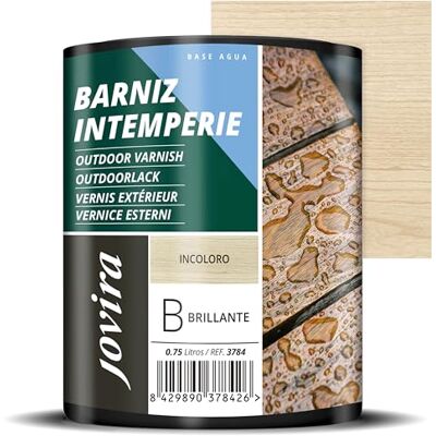 JOVIRA PINTURAS Barniz exterior a base de agua - 750ml - Acabado brillante JOVIRA PINTURAS Barniz exterior a base de agua - 750ml - Acabado brillante