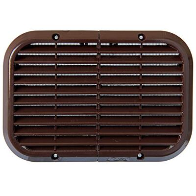 La Ventilazione La Ventilación rejilla antideslizante con red antiinsectos para superponer. Tamaño: 220 x 150 mm. Aluminio pintado marrón. La Ventilazione La Ventilación rejilla antideslizante con red antiinsectos para superponer. Tamaño: 220 x 150 mm. Aluminio pintado marrón.