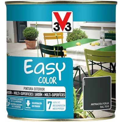 V33 Pintura Easy Color Forja Antracita 0,5L V33 Pintura Easy Color Forja Antracita 0,5L