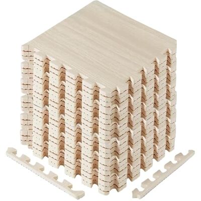 Yes4All Alfombrillas entrelazadas con Borde – Alfombrillas de Espuma para Gimnasio con Azulejos entrelazados de EVA (24 pies Cuadrados – Luz de Madera de Nogal – 24 Azulejos) Yes4All Alfombrillas entrelazadas con Borde – Alfombrillas de Espuma para Gimnasio con Azulejos entrelazados de EVA (24 pies Cuadrados – Luz de Madera de Nogal – 24 Azulejos)
