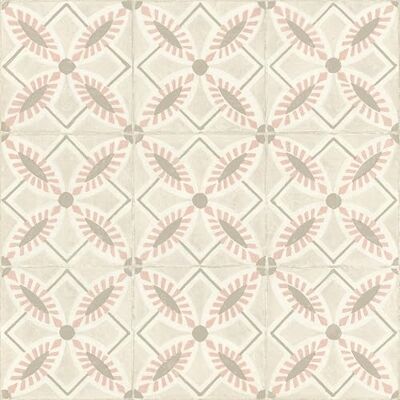 Rasch Beachhouse Papel pintado no tejido, diseño de azulejos en color arena y rosa Rasch Beachhouse Papel pintado no tejido, diseño de azulejos en color arena y rosa