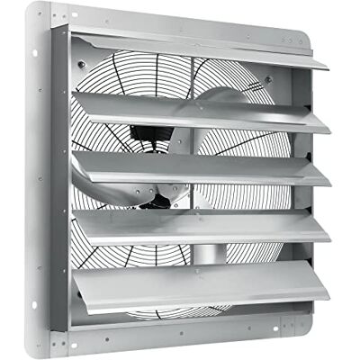 VEVOR Extractor de Persiana de 61,5 x 61,5 cm, Alta Velocidad 3320 CFM, Ventilador de Aluminio para Montaje en Pared con Motor de CA, Ventilación y Refrigeración para Invernaderos, Garajes, Tiendas VEVOR Extractor de Persiana de 61,5 x 61,5 cm, Alta Velocidad 3320 CFM, Ventilador de Aluminio para Montaje en Pared con Motor de CA, Ventilación y Refrigeración para Invernaderos, Garajes, Tiendas