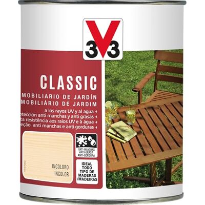 V33 ACEITE TECA CLASSIC MATE INCOLORO 0,75L V33 ACEITE TECA CLASSIC MATE INCOLORO 0,75L