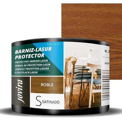 JOVIRA PINTURAS Lasur Protector Satinado Al Agua En Color Roble - Pintura JOVIRA PINTURAS Lasur Protector Satinado Al Agua En Color Roble - Pintura