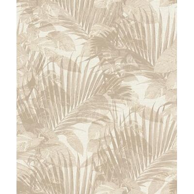 Rasch Schöner Wohnen Collection Tropical Papel pintado (10,05 m x 0,53 m), diseño de hojas tropicales, color beige Rasch Schöner Wohnen Collection Tropical Papel pintado (10,05 m x 0,53 m), diseño de hojas tropicales, color beige