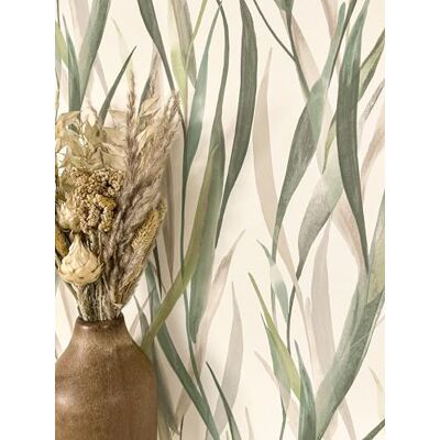 Newroom papel pintado verde plantas hojas dormitorio salón Newroom papel pintado verde plantas hojas dormitorio salón