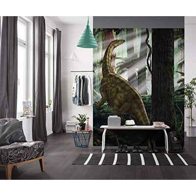 Komar Papel pintado fotográfico Dino Riojasaurus Forest – Tamaño: 250 x 280 cm (ancho x alto), diseño de dinosaurios Komar Papel pintado fotográfico Dino Riojasaurus Forest – Tamaño: 250 x 280 cm (ancho x alto), diseño de dinosaurios