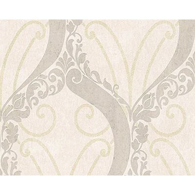A.S. Création papel pintado Soraya beige metálico 10,05 m x 0,53 m A.S. Création papel pintado Soraya beige metálico 10,05 m x 0,53 m