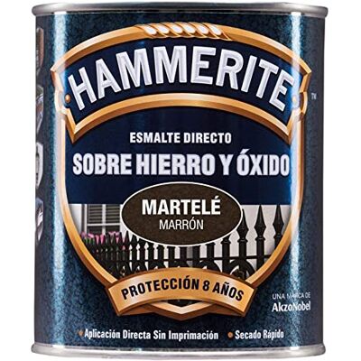 Hammerite Esmalte Martele, Marrón, 750 ml (Paquete de 1) Hammerite Esmalte Martele, Marrón, 750 ml (Paquete de 1)