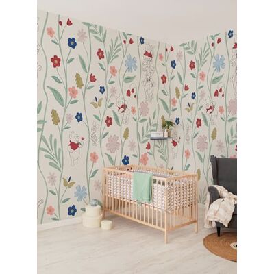 Komar Papel pintado vinilo – Disney Winnie the Pooh Blossom Friends – Tamaño 212 x 250 cm, 1 rollo de 4 paneles, habitación de bebé, habitación de bebé, papel pintado Komar Papel pintado vinilo – Disney Winnie the Pooh Blossom Friends – Tamaño 212 x 250 cm, 1 rollo de 4 paneles, habitación de bebé, habitación de bebé, papel pintado
