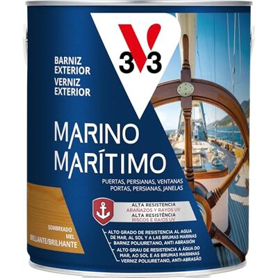 V33 Barniz Exterior Marino Brillante Sombreado 2,5L V33 Barniz Exterior Marino Brillante Sombreado 2,5L