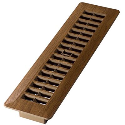 Decor Grates Decor rejillas 5,08 cm por 30,48 cm piso de plástico registro Decor Grates Decor rejillas 5,08 cm por 30,48 cm piso de plástico registro