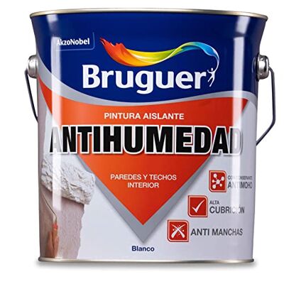 Bruguer Pintura Antihumedad Aislante Mate Blanco 4 L Bruguer Pintura Antihumedad Aislante Mate Blanco 4 L