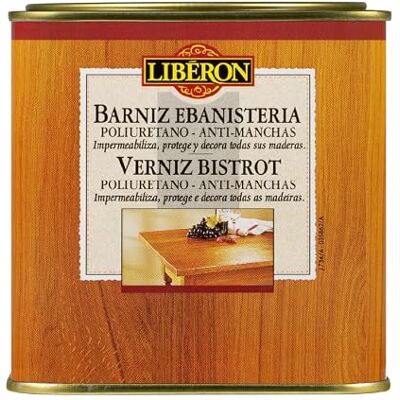Liberon Libéron Barniz Ebanistería Incoloro Satinado 0.5L Liberon Libéron Barniz Ebanistería Incoloro Satinado 0.5L