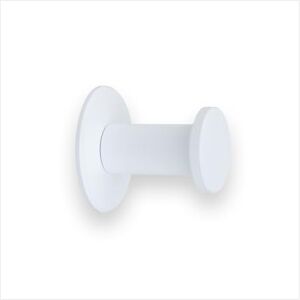 Ganchos de pared EVI - Acero inoxidable, lacado blanco - 44x45mm - Gancho de pared Ganchos de pared EVI - Acero inoxidable, lacado blanco - 44x45mm - Gancho de pared