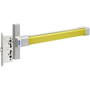 tesa Assa Abloy Dispositivo antipánico de deslizamiento de sobreponer con dos/tres puntos de cierre central, alto y bajo de la gama Top con acabado lima-gris tesa Assa Abloy Dispositivo antipánico de deslizamiento de sobreponer con dos/tres puntos de cierre central, alto y bajo de la gama Top con acabado lima-gris