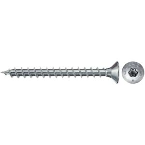fischer Dresselhaus Power-Fast II Tirafondos (500 unidades, 3,0 x 30 mm, cabeza avellanada con estrella interior TX, rosca completa, galvanizada), color azul fischer Dresselhaus Power-Fast II Tirafondos (500 unidades, 3,0 x 30 mm, cabeza avellanada con estrella interior TX, rosca completa, galvanizada), color azul