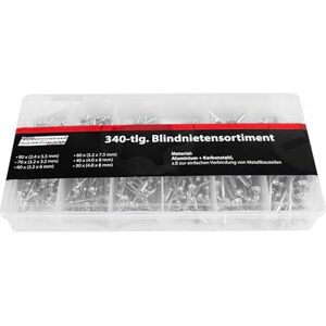 Mannesmann Brüder Juego de remaches ciegos (340 piezas) Mannesmann Brüder Juego de remaches ciegos (340 piezas)